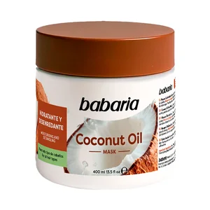 BABARIA Mascarilla capilar hidratante y desenredante para todo tipo de cabellos 400 ml.