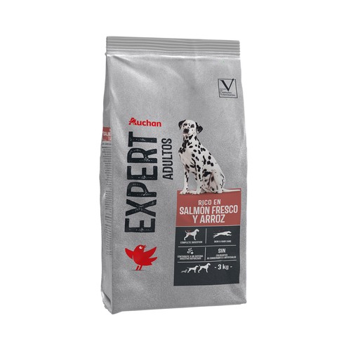 PRODUCTO ALCAMPO Alimento seco para perro sabor salmón 3 kg