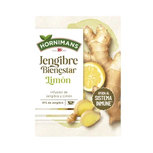 HORNIMANS Bienestar Infusión bienestar de jengibre  y limón  26 g.