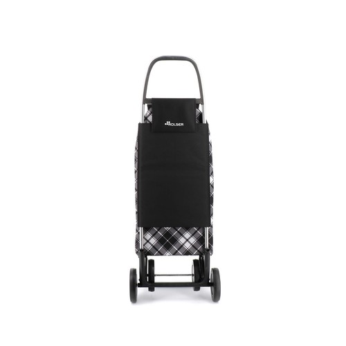 Carro de compra con 4 ruedas, cuerpo de aluminio y bolsa cierre cordón, 43+8 litros, ROLSER. Modelos surtidos, 1 unidad.