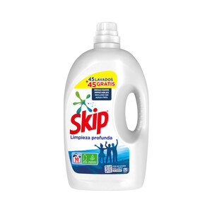 SKIP Detergente líquido con resultados impecables incluso en agua fria 90 lavados 4.05 l.