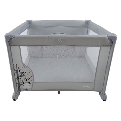 Parque cuadrado ASALVO, 98x98x79 cm, de 0 a 15 kg.