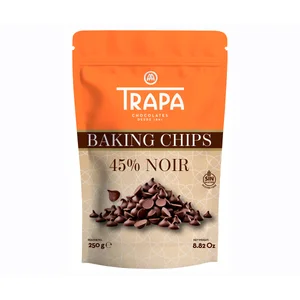 TRAPA Pepitas de chocolate negro 45 % 250 g.