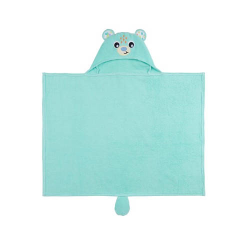 Capa de baño en tonos celestes, PLAYGRO Oso.