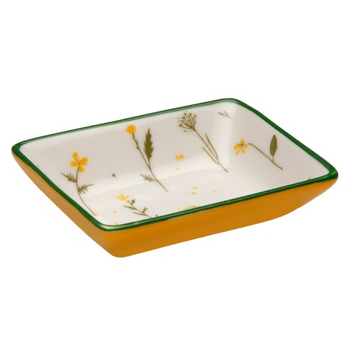 Fuente  rectangular flores. VERSA HOME
