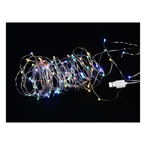 Imagen de Guirnalda multicolor Copper de 100 luces LED, para uso interno, ACTUEL.