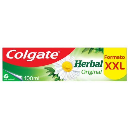 COLGATE Herbal original Pasta de dientes con flúor y extractos de plantas 100 ml.