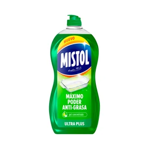 MISTOL Ultra plus Detergente concentrado lavavajillas a mano 950 ml.