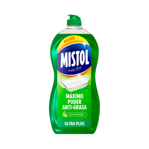 Detergente lavavajillas mano concentrado Ultra Plus MISTOL 950 ml.