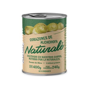 Corazones de alcachofa 6/8 uds - 240g