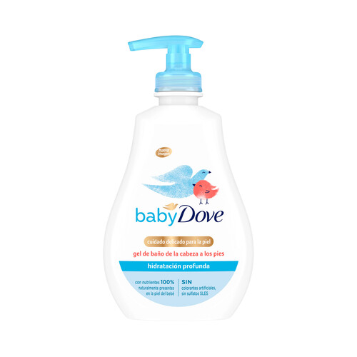 DOVE Gel de baño de la cabeza a los pies, con acción hidratación profunda DOVE Baby 400 ml.