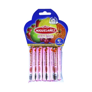 MIGUELAÑEZ Caramelos blandos mastistick sabor a fresa bolsa 90 g.