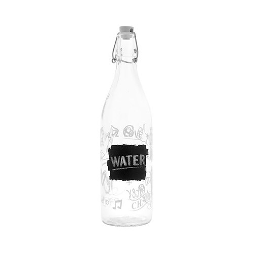 Botella vidrio PENZO de 1 litro, pizarra.