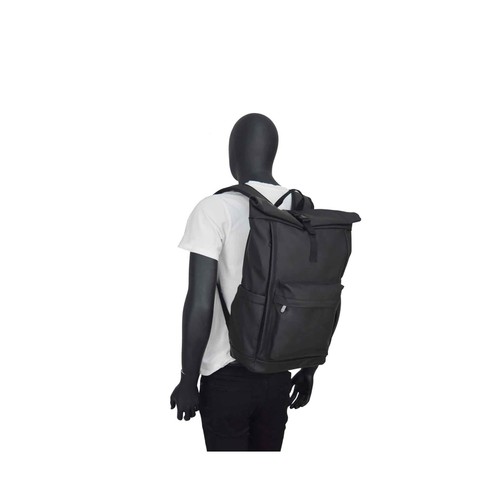 Mochila de viaje New York M, color negro 20L, AIRPORT ALCAMPO.