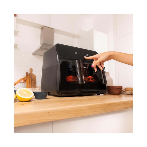 Freidora de aire 9L, 2200W, CECOTEC Cecofry Advance 9000 Window. 