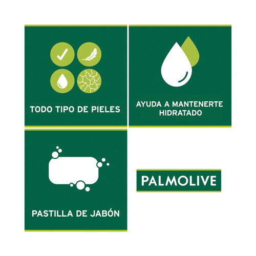 PALMOLIVE Jabón hidratante en pastilla para tocador, enriquecido con leche de almendras PALMOLIVE Naturals delicate 3 x 90 g.