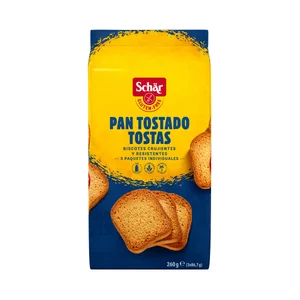 SCHÄR Fette Biscottate, sin gluten SCHÄR, 250 g.