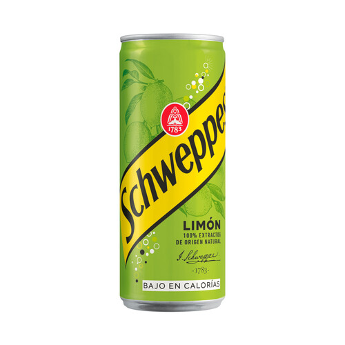 SCHWEPPES Refresco de limón lata de 33 cl.