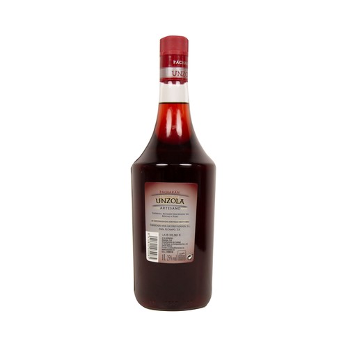 DOMINIO DE UNZOLA Pacharan artesano, elaborado con una selección de endrinas DOMINIO DE UNZOLA botella de 1 l.