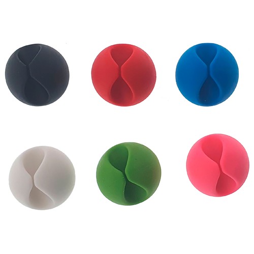 Pack 6 clips organizadores cable autoadhesivo. OSCA CONNECT