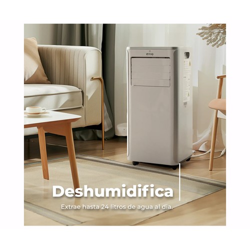 Aire acondicionado portátil EVVO P9 Frío y Calor, 2.250Frig/h,1.750 Kcal/h, A, A, gas refrigerante R290, (para estancias hasta 20m²)