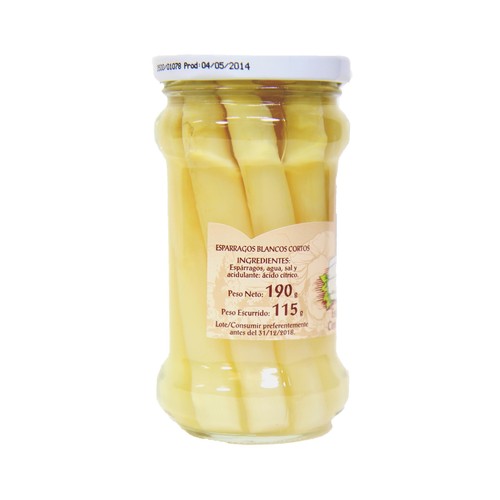 ALTA COCINA Espárragos blancos 9/12 piezas frasco de 115 g.