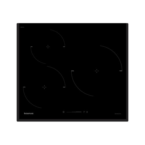Placa de inducción TAURUS BIH359SC, 6700W, 3 zonas de cocción + PowerBoost, temporizador, A: 59cm.