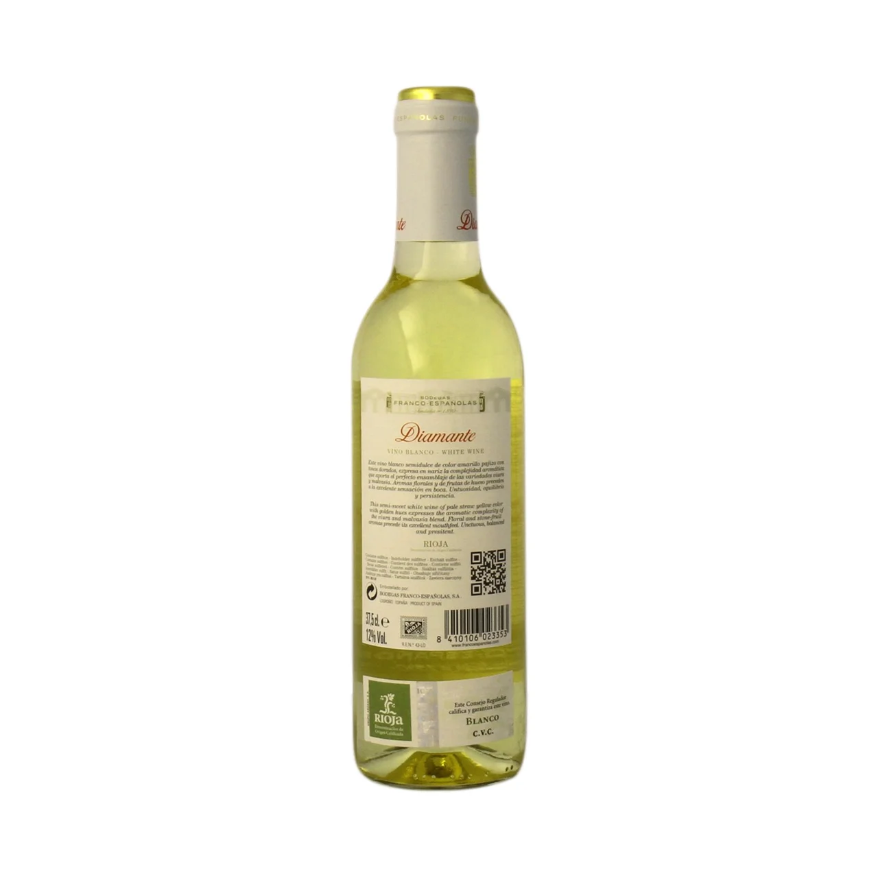 Vino blanco botella 37,5 cl.