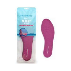 Plantillas Memory antiolor ACHUCHONAS, carbón activo y máximo confort, talla 37/38.