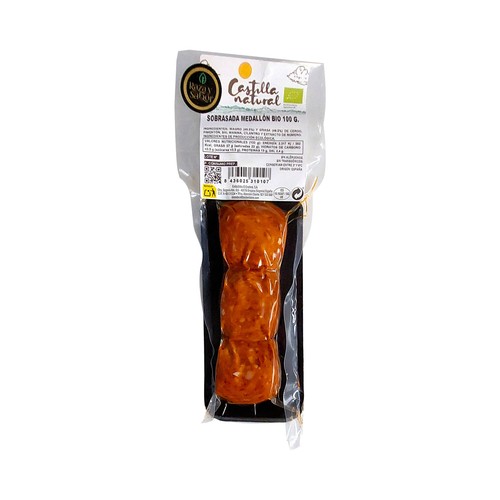 RAZA Y SABOR Sobrasada ecológica en medallones 100 g.