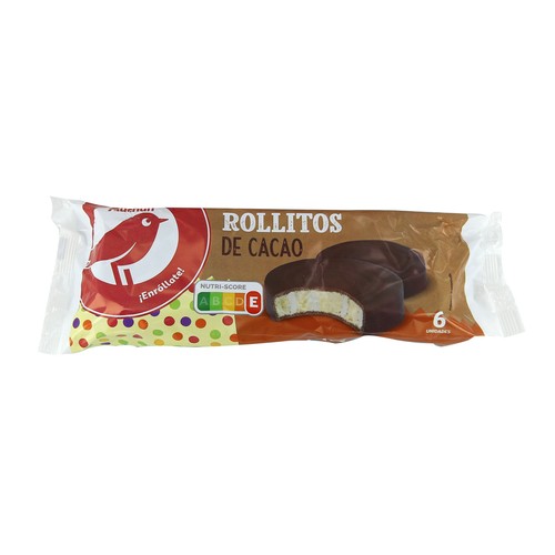 Rollitos al cacao PRODUCTO ALCAMPO 6 uds. 270 g.