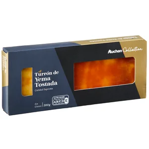 AUCHAN COLLECTION Turrón de yema tostada 300 g.