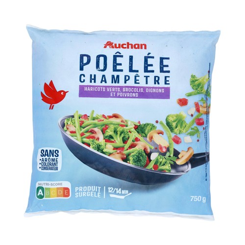 AUCHAN Salteado campestre (mezcla de verduras sazonadas) 750 g Producto Alcampo.