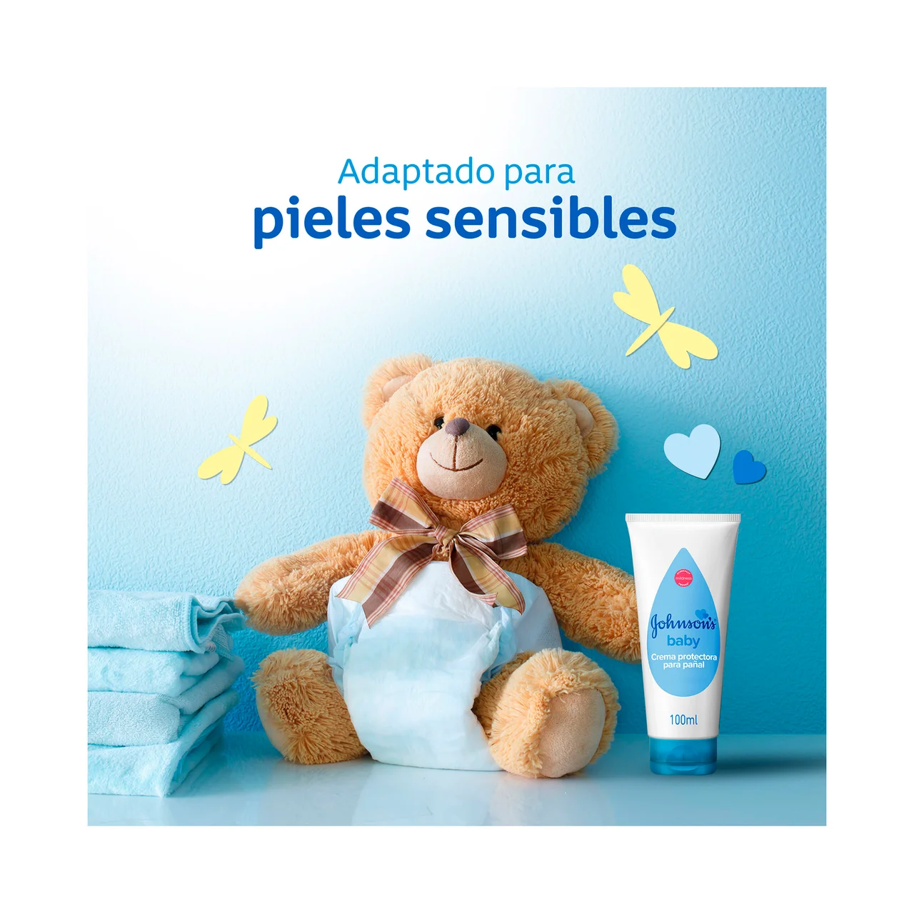 JOHNSON´S Baby Crema protectora para la zona del pañal 100 ml.