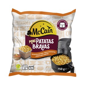 McCAIN Mini patatas bravas cortadas en cubos 750 g.