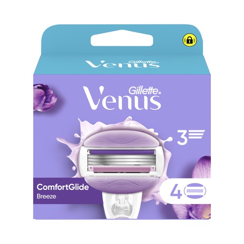 VENUS Comfortglide breeze de Gillette Recambio para máquinillas de depliación femenina 4 uds.