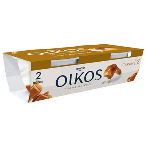 OIKOS Yogur griego con caramelo de Danone 2 x 110 g.
