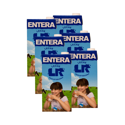 Leche entera L.R. 6 x 1 l.