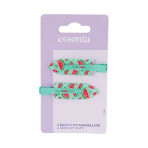 COSMIA Pasadores de pelo (diseño sandía), que ayudan a facilitar el maquillaje 2 uds.