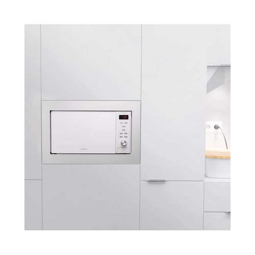 Microondas integrable CECOTEC GrandHeat 2350 Built-In White, color blanco, capacidad 23L, potencia: 900W, grill: 1000W.