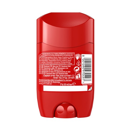 OLD SPICE Desodorante en stick para hombres con acción anti manchas OLD SPICE Captain 50 ml.