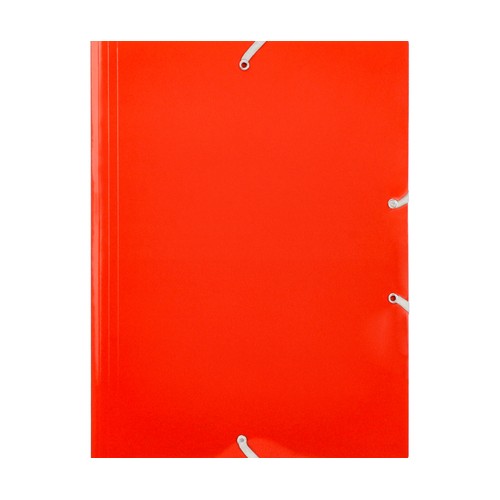 Carpeta de cartón, 3 solapas, color rojo brillante, ALCAMPO.