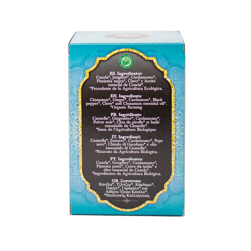 ARTEMIS BIO Infusión Chai Massala ecológica ARTEMIS BIO 20 uds. 30 g.