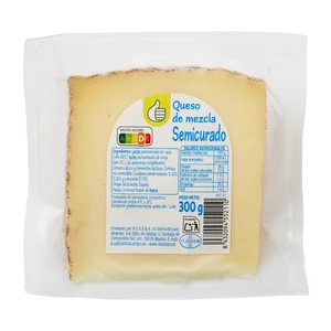 PRODUCTO ECONÓMICO ALCAMPO Queso mezcla semicurado PRODUCTO ECONÓMICO ALCAMPO 300 g.