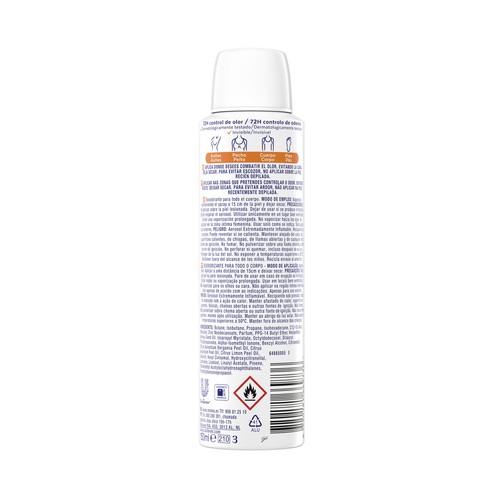 REXONA All body deo fresh citrus Desodorante corporal unisex en spray 150 ml.