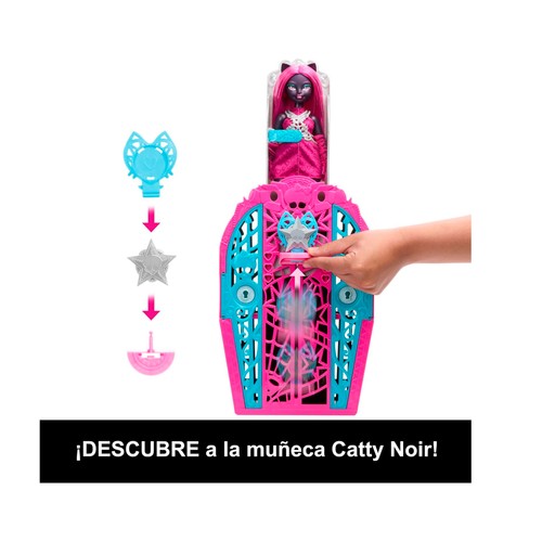 MONSTER HIGH Skulltimate Secrets 6 Muñeca Catty Noir con Armario +4 Años