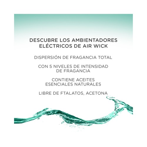 AIR WICK Recambio ambientador eléctrico Nenuco PURE 2 x 19 ml.