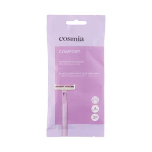 COSMIA Comfort Cuchillas desechables con cabezal de 2 hojas, para todo tipo de pieles 5 uds.