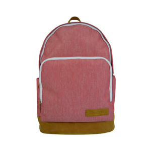 Mochila de viaje con varios compartimentos en color rosa con capacidad para 18L, AIRPORT ALCAMPO.