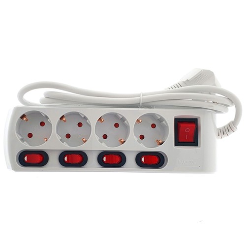 Base Multiple 4TOMAS+INTERRUPTOR CADA BASE Y GENERAL. OSCA CONNECT.